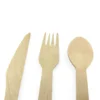 biodegradable airline wooden cutlery set