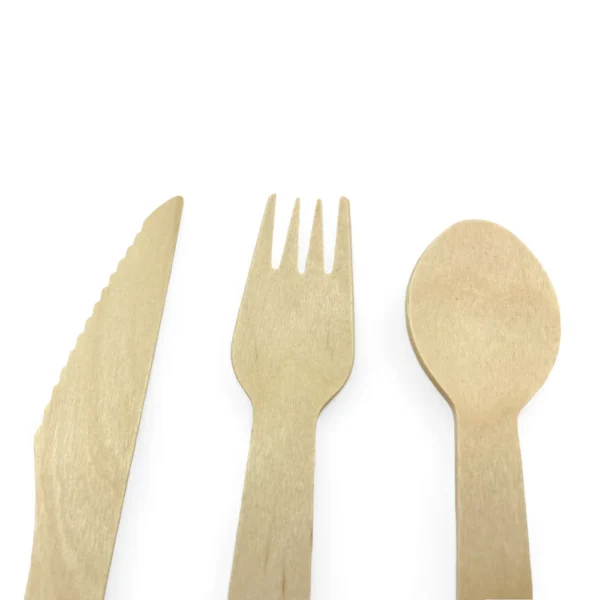 biodegradable airline wooden cutlery set