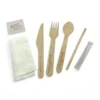 disposable airline wooden cutlery set