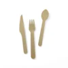 Airline Disposable Wooden Cutlery Pack 4 in One